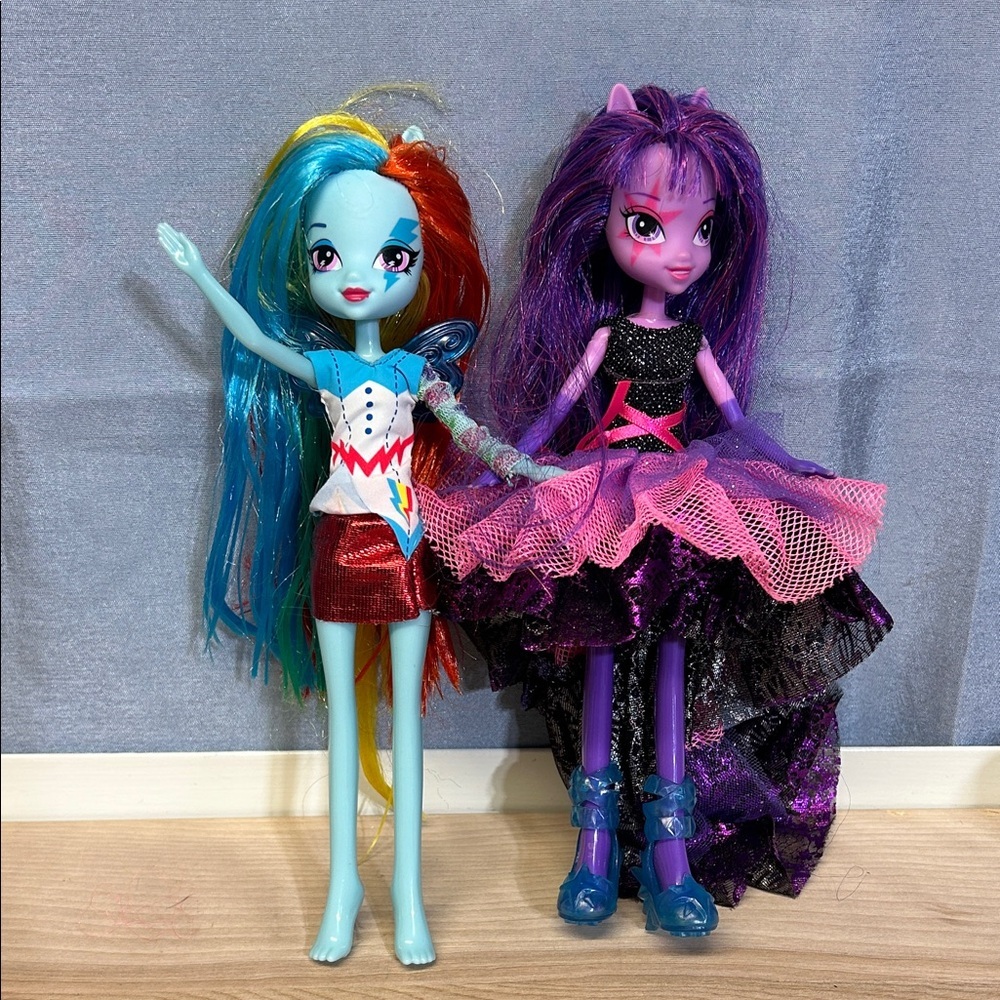 Hasbro My Little Pony Equestrian Girls Rainbow Rocks Dolls set of 2